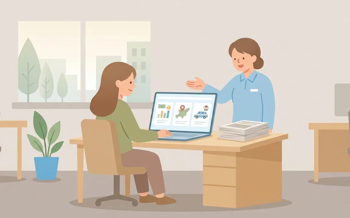 ダッシュボードで一次情報を更新のイメージイラスト
