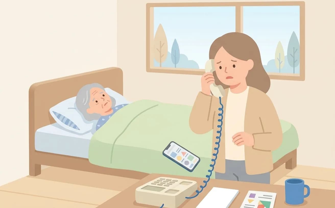介護タクシーのキャンセル料の確認ポイントを表すイラスト