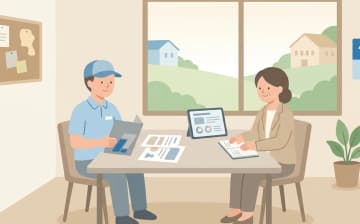 ケアマネジャーと介護タクシーの連携ポイントを表すイラスト