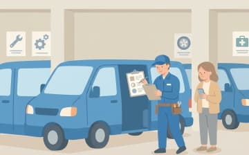 介護タクシーの車両情報を整理するポイントを表すイラスト