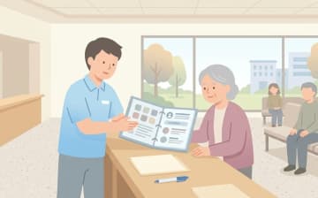 自治体の福祉タクシー券を確認する方法を表すイラスト