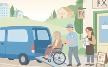 日常生活上必要な外出とは?通院等乗降介助の対象範囲を整理を表すイラスト