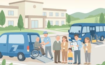 介護タクシーと福祉タクシーの違い早わかり|どちらを選ぶかの判断軸を表すイラスト