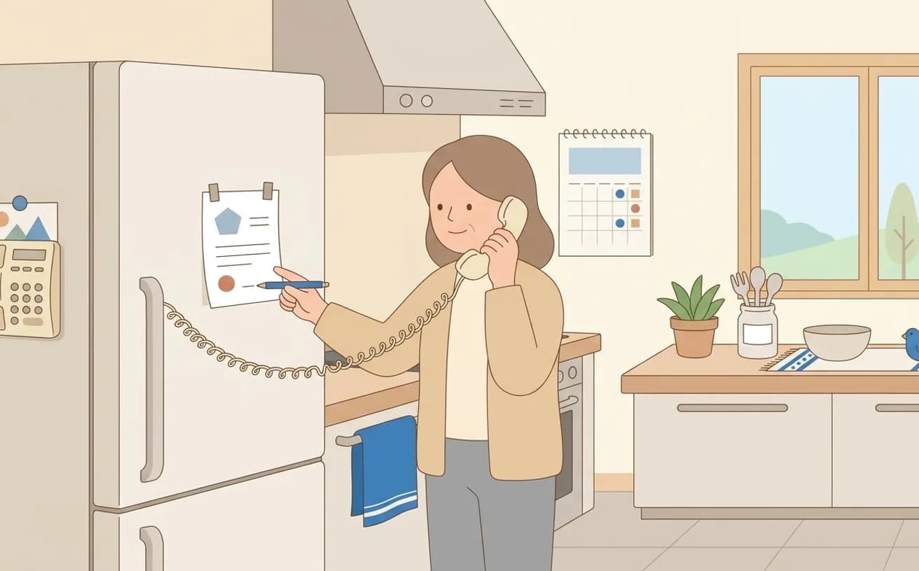 介護タクシー予約前のチェックリスト|電話で伝えること・聞くことを表すイラスト